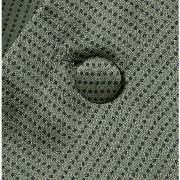 Asceno Green Silk Double Breasted Oversized Blazer | Size M - Picture 2 of 12